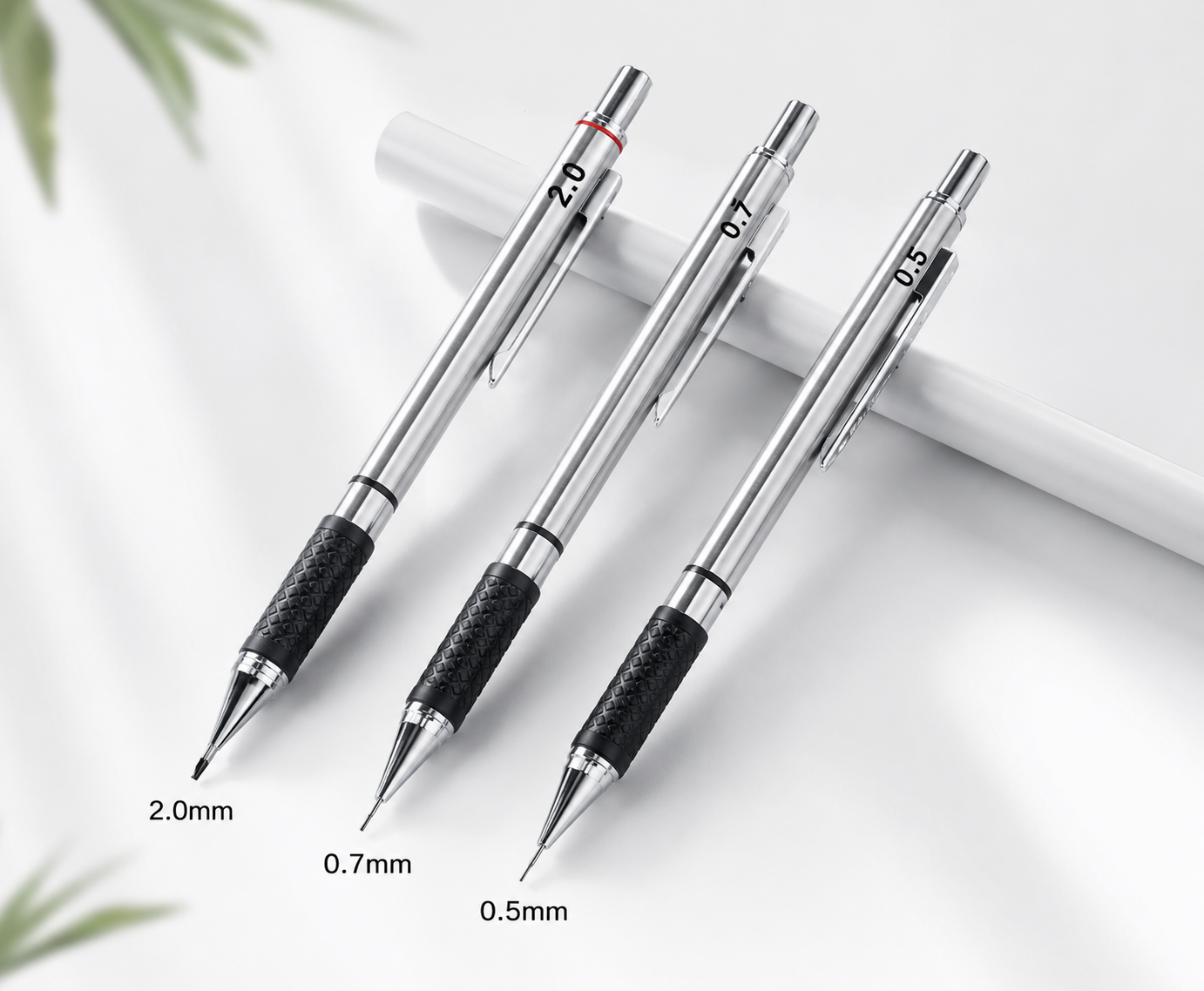 Profesjonalny Zestaw Ołówków Automatycznych 0.5–2.0 mm + 156 Wkładów HB