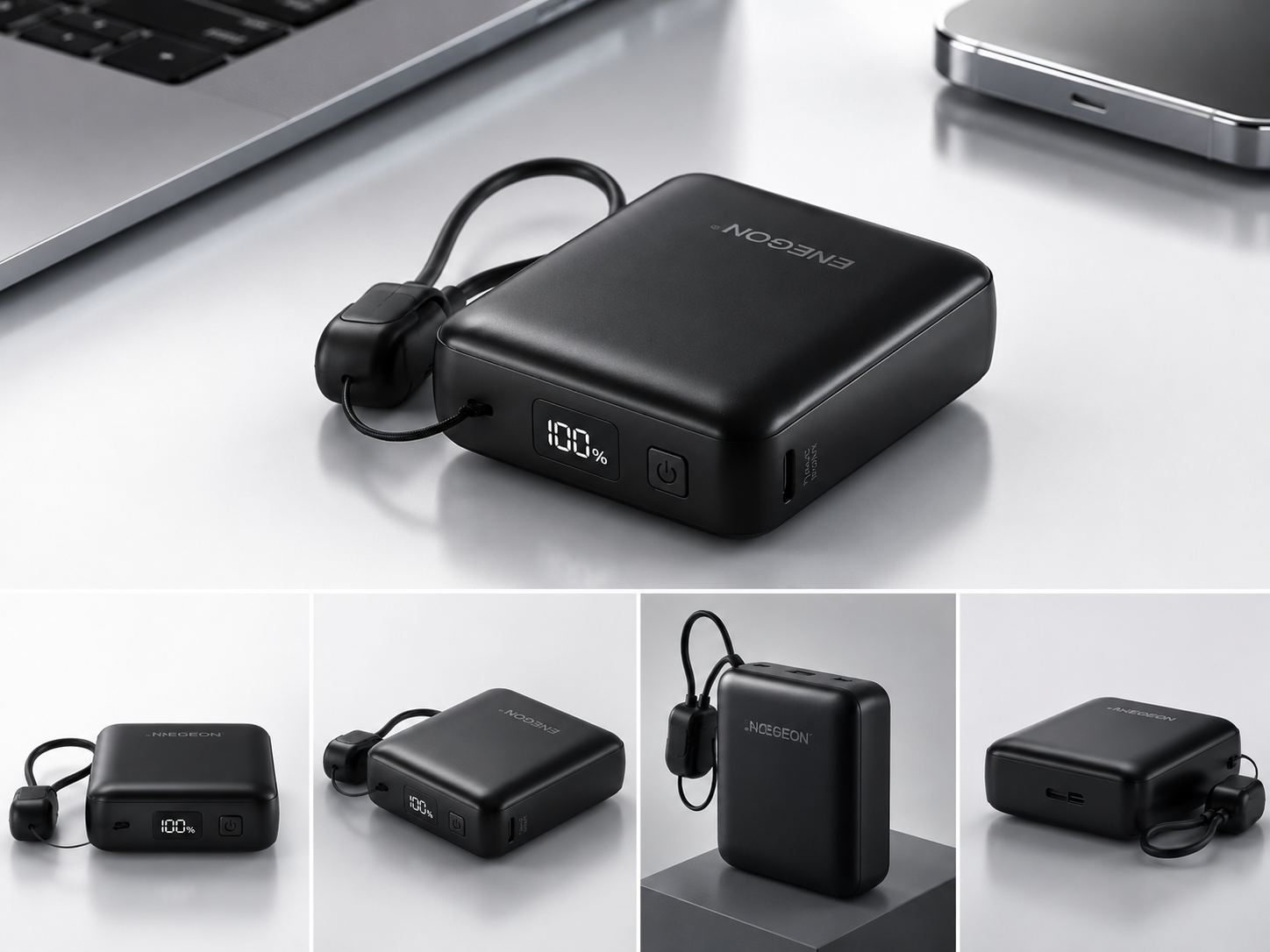 Mini powerbank 10000mAh LCD USB-C