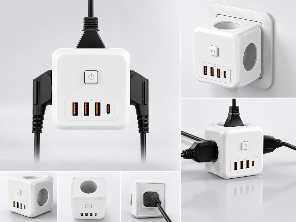 Kostka zasilająca 7w1 USB i USB-C