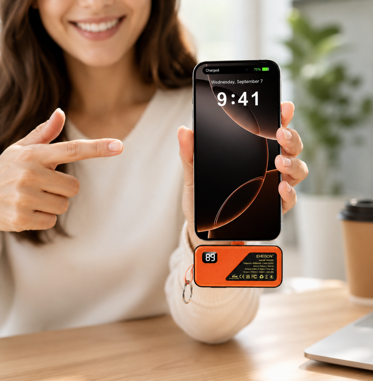 Powerbank brelok USB-C 5000 mAh