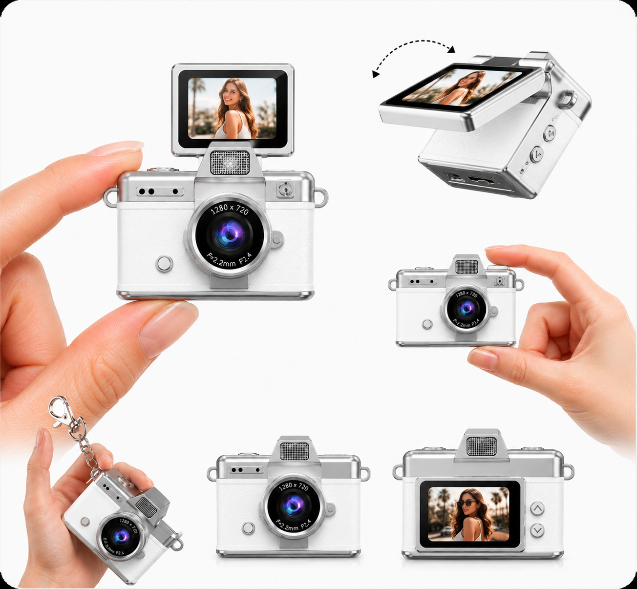 Vintage camera brelok retro