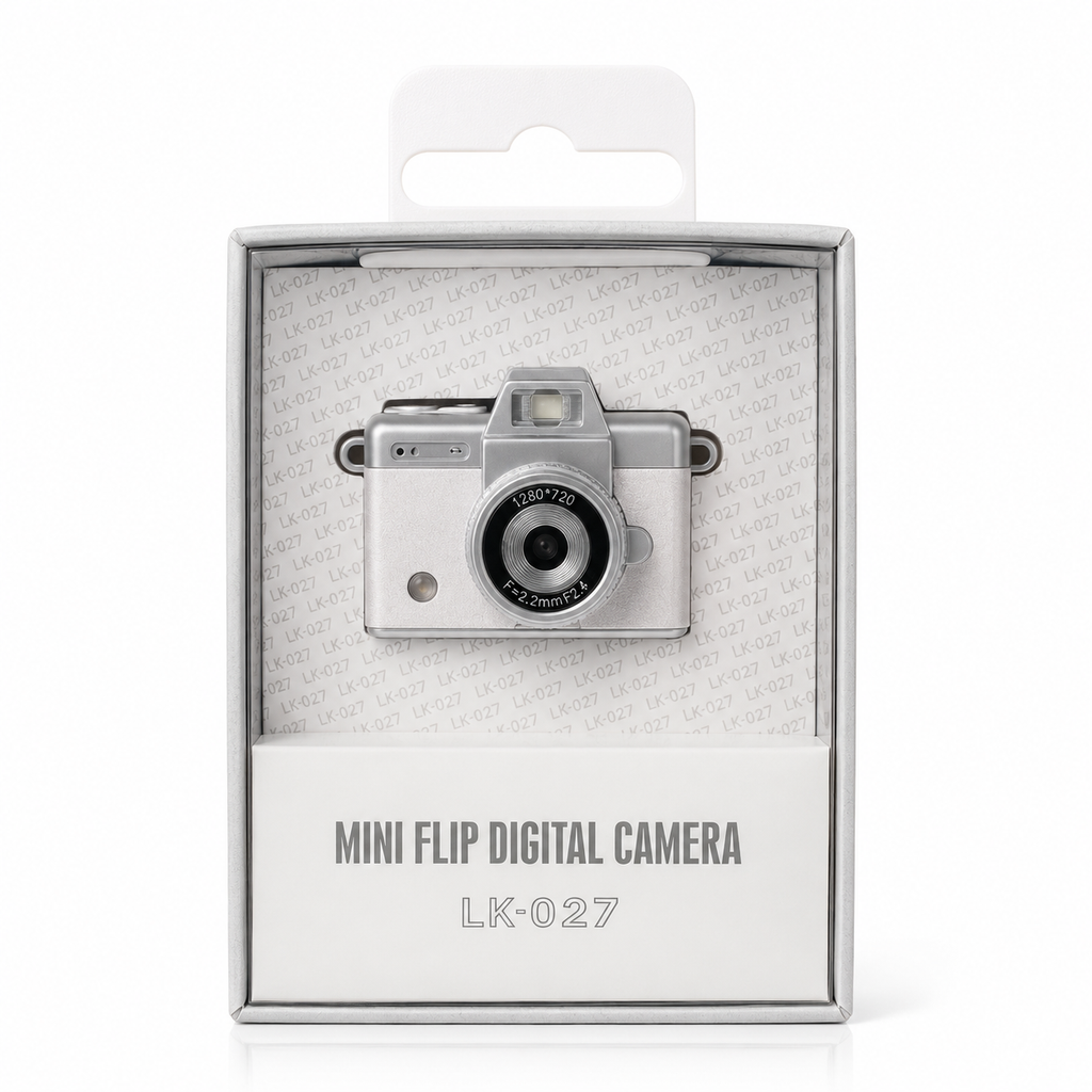 Mini Aparat Cyfrowy RETRO z Ekranem LCD — Vintage Camera Brelok PREZENT